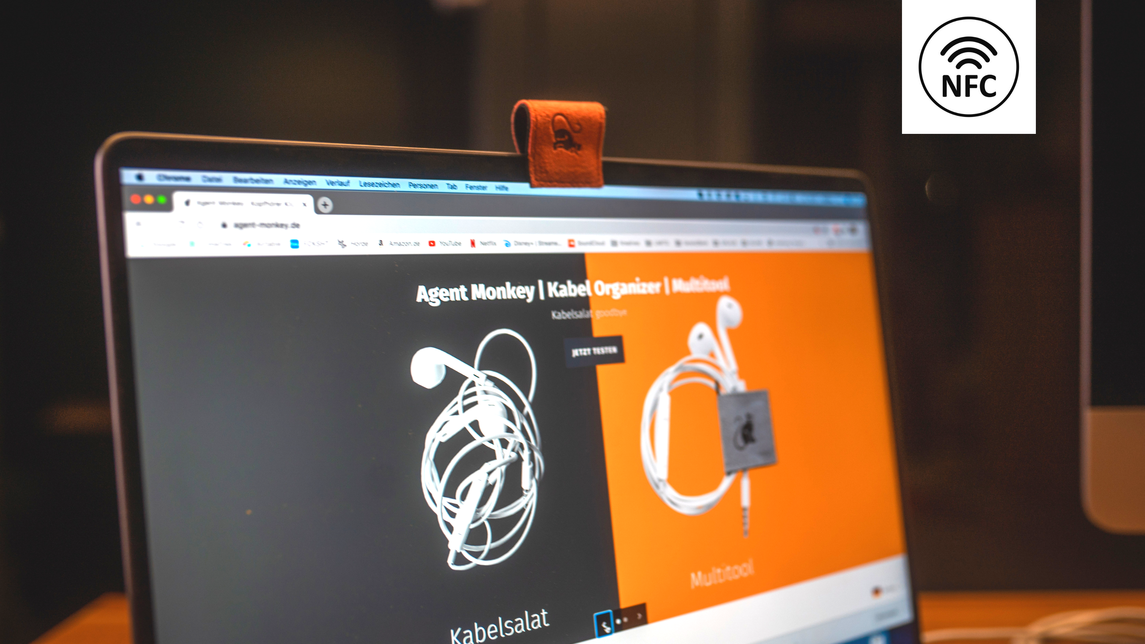 AgentSmart™️ | NFC Multitool Kabel Organizer | Rot