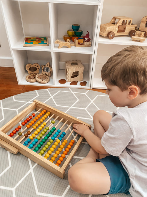 QToys Australia (USA) Bead counting abacus